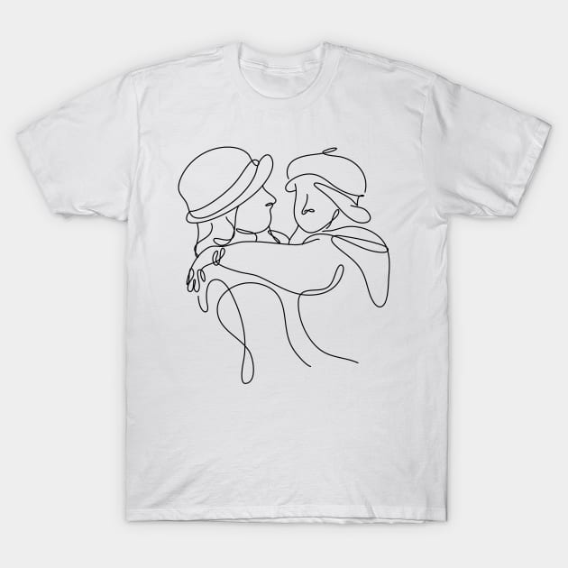 Women Day Line Art Minimal T-Shirt by Twiri